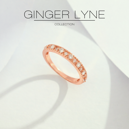 AlessiaWeddingBandforWomenSterlingSilverCZAnniversaryHalfEternityBandStackablebyGingerLyne_Rose-3