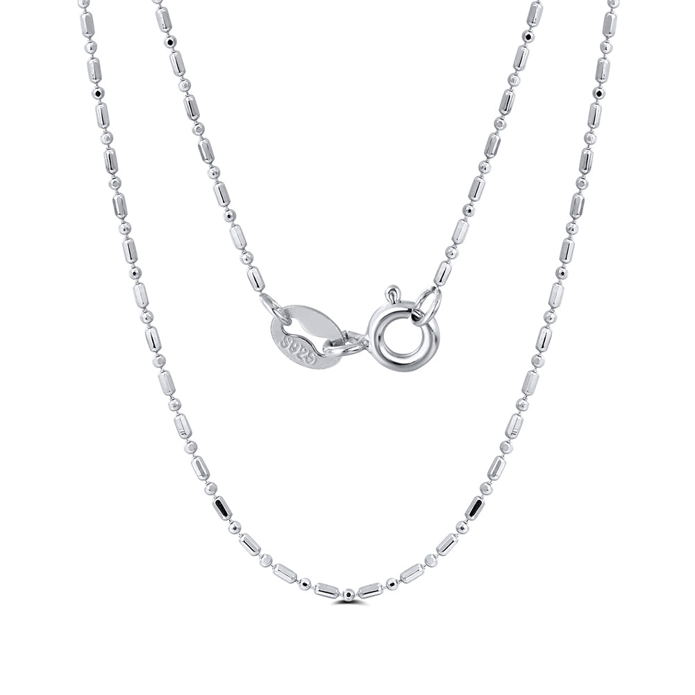 DripNecklaceChainforMenorWomenSterlingSilver18"GingerLyneCollection_Silver-1