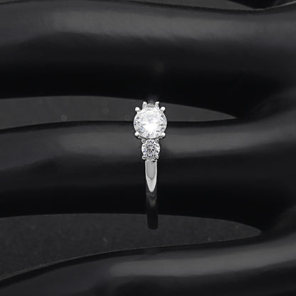 NinaEngagementRingWomensSterlingSilver3StoneCzGingerLyneCollection_-6