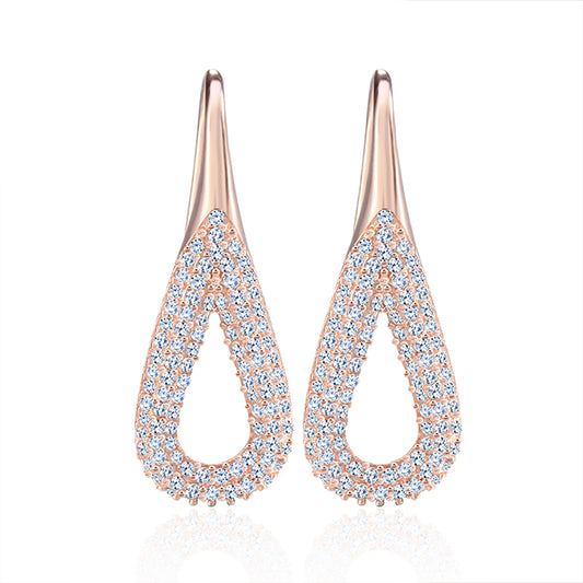 TeardropHookDropEarringsforWomenClearCubicZirconiaGingerLyneCollection-RoseGold_RoseGold-1