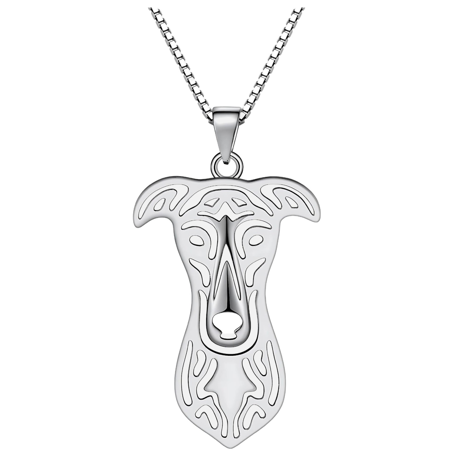 Greyhound Dog Necklace for Women Pendant Chain Sterling Silver Ginger Lyne Collection - Necklace