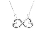 Load image into Gallery viewer, Wife Greeting Card Sterling Silver Infinity Heart Necklace Women Ginger Lyne Collection - Wife-835
