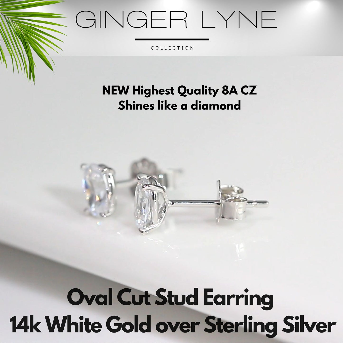 OvalCutStudEarringsforWomen.86CtSimulatedDiamondSterlingSilverGingerLyne_Silver-3