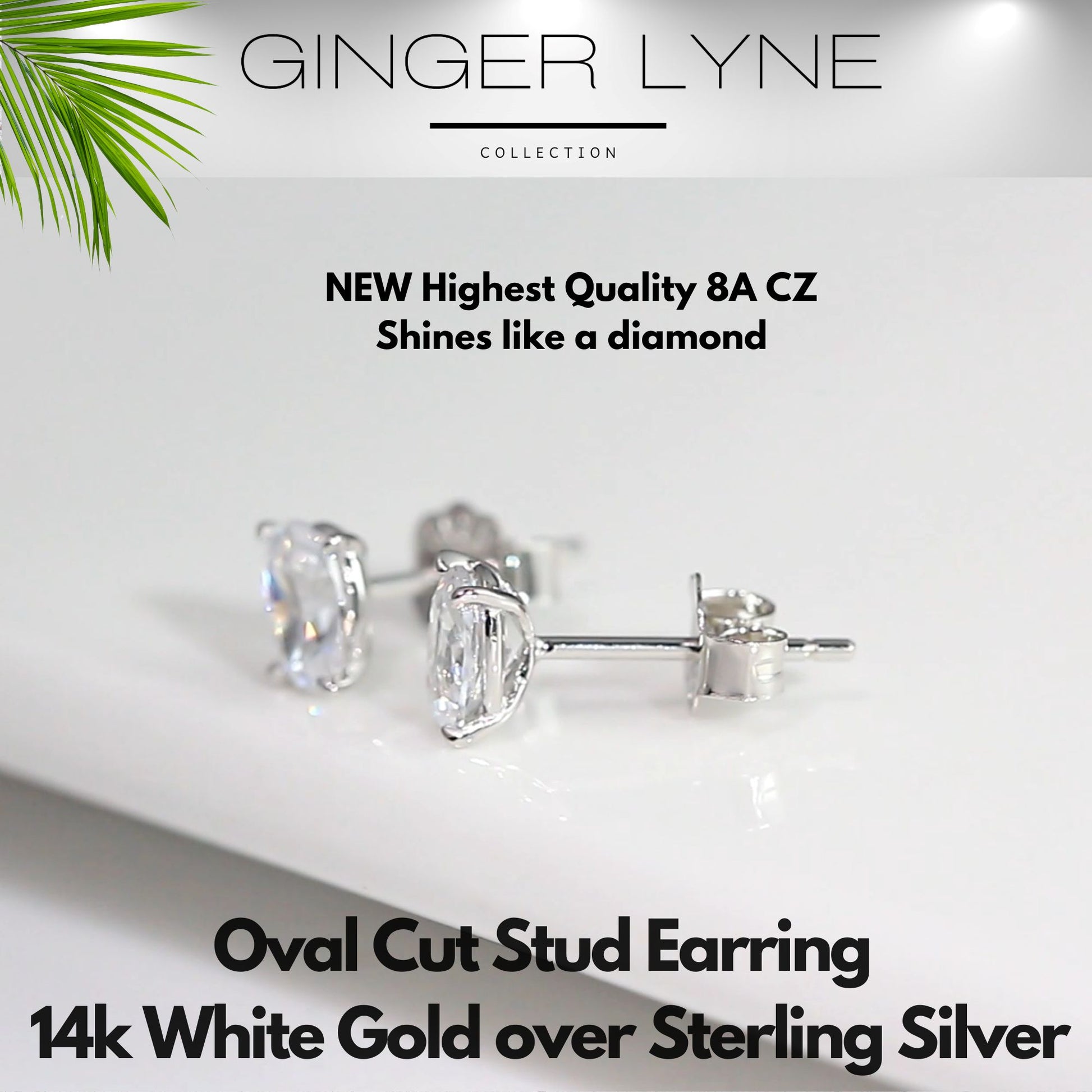 OvalCutStudEarringsforWomen.86CtSimulatedDiamondSterlingSilverGingerLyne_Silver-3