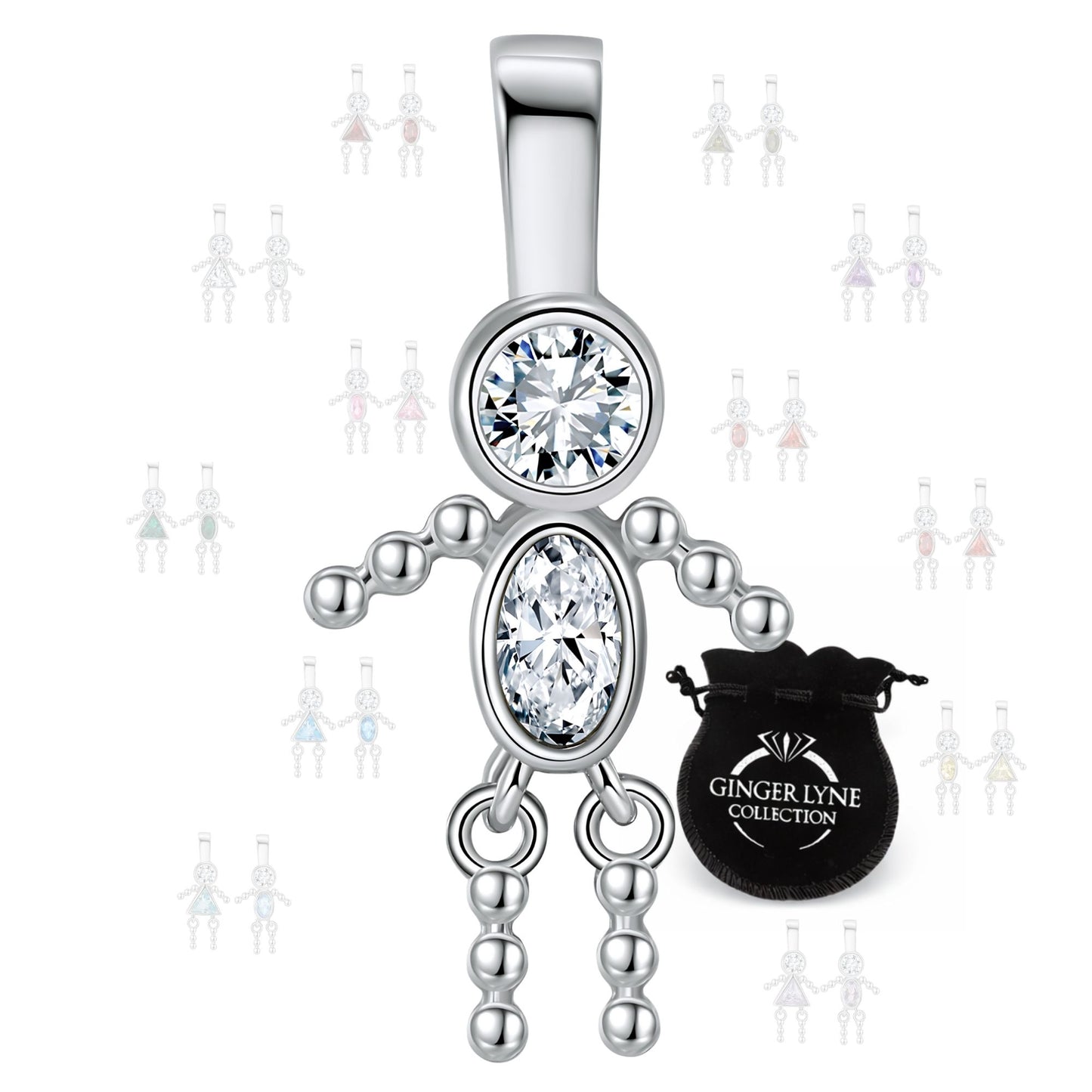 BirthstoneFamilyPendantforMombyGingerLyneStainlessSteelCubicZirconiaCharmsForGrandmaNecklace_Male-April-Silver-1