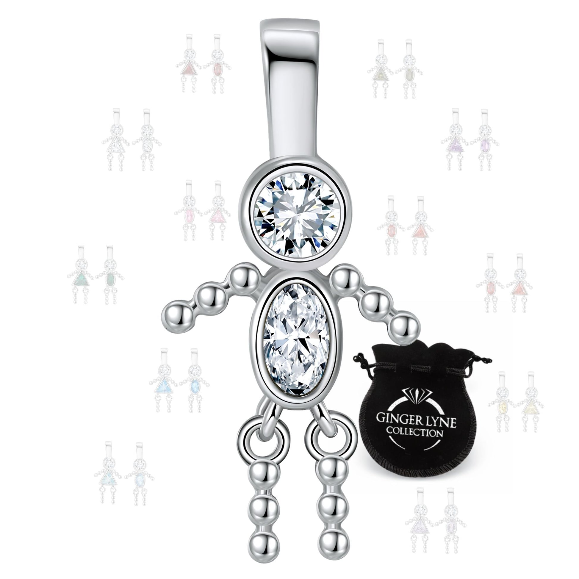 BirthstoneFamilyPendantforMombyGingerLyneStainlessSteelCubicZirconiaCharmsForGrandmaNecklace_Male-April-Silver-1