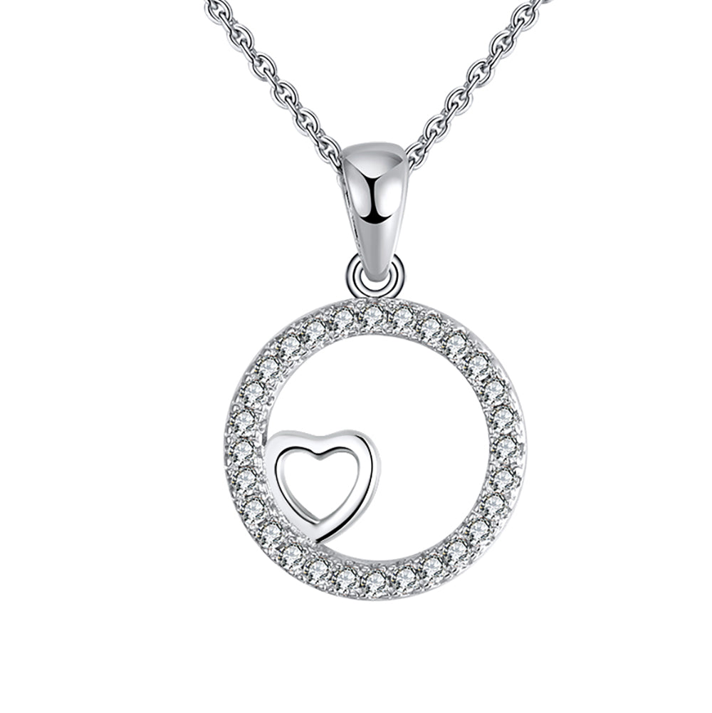 CircleHeartPendantNecklaceforWomenSterlingSilverCzGingerLyneCollection_Silver-1