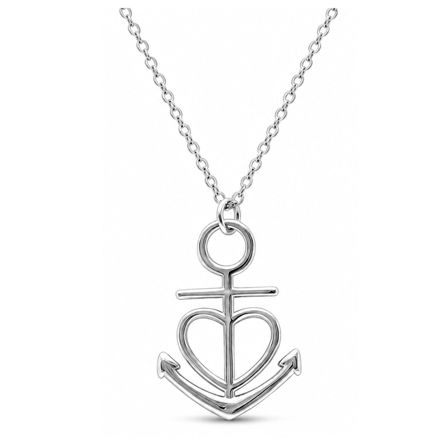 AnchorHeartNecklaceforWomenGingerLyneCollectionSterlingSilverGiftsforHer_Silver-1