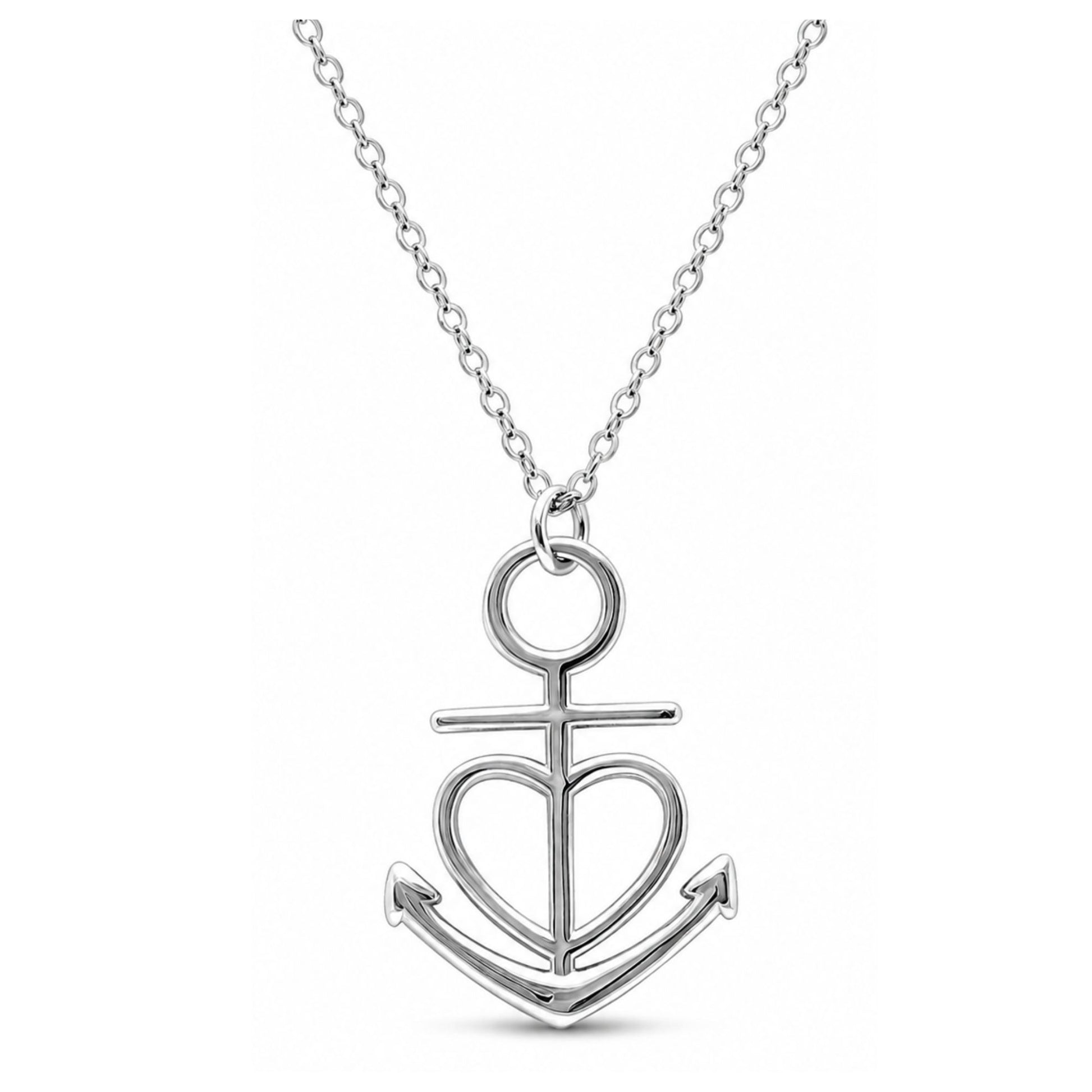 AnchorHeartNecklaceforWomenGingerLyneCollectionSterlingSilverGiftsforHer_Silver-1
