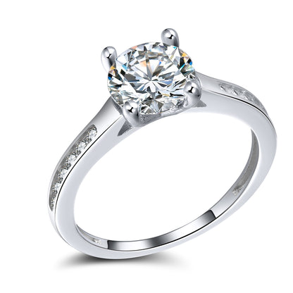 VictoriaEngagementRingSterlingSilverSolitaireWomensGingerLyneCollection_Eng.Ring/Silver-1