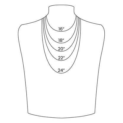 Oval Link Circle Chain Necklace for Women 18KT Gold Plated Stainless Steel 16"-18" Ginger Lyne Collection - Silver-Tone