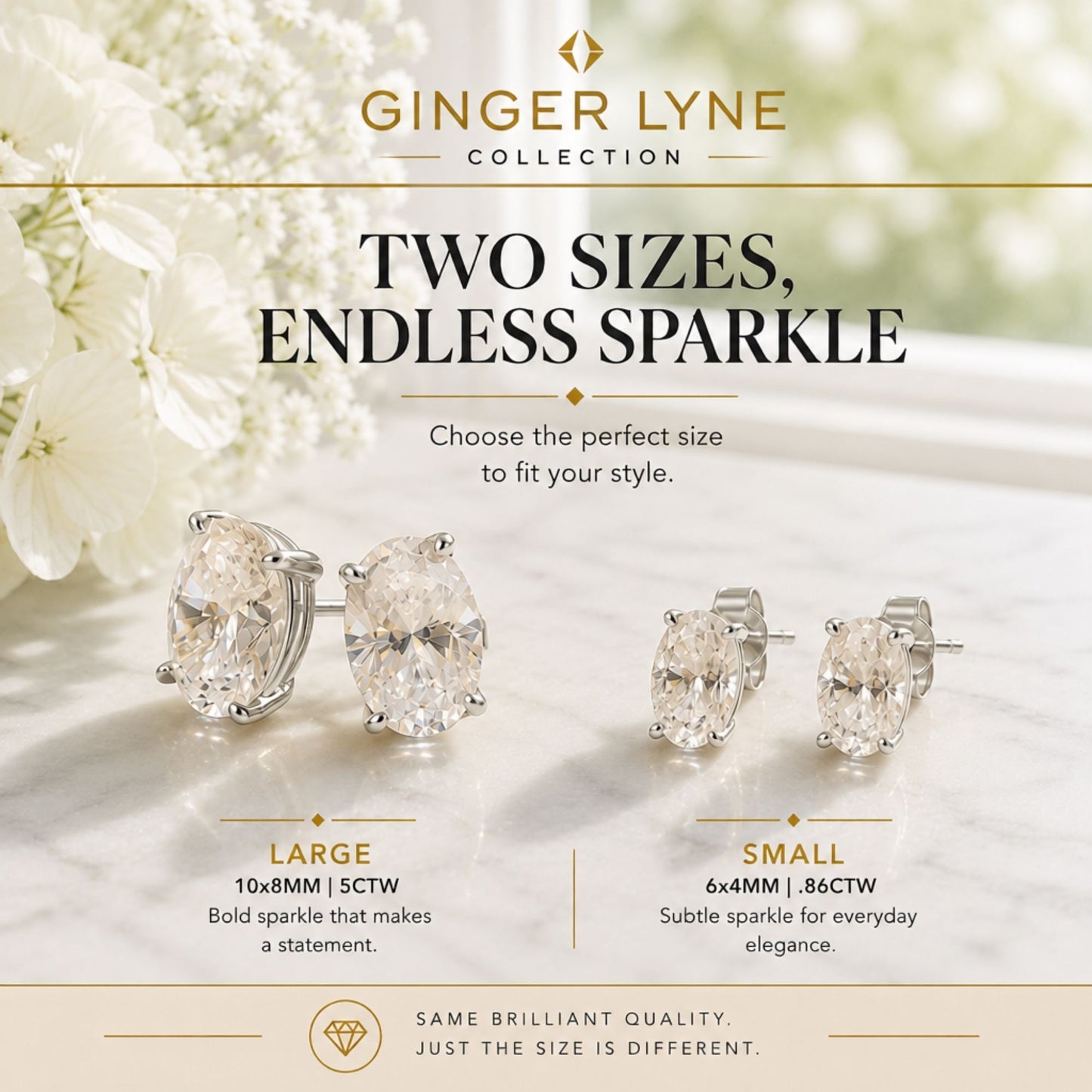OvalCutStudEarringsforWomen.86CtSimulatedDiamondSterlingSilverGingerLyne-Silver_Silver-4