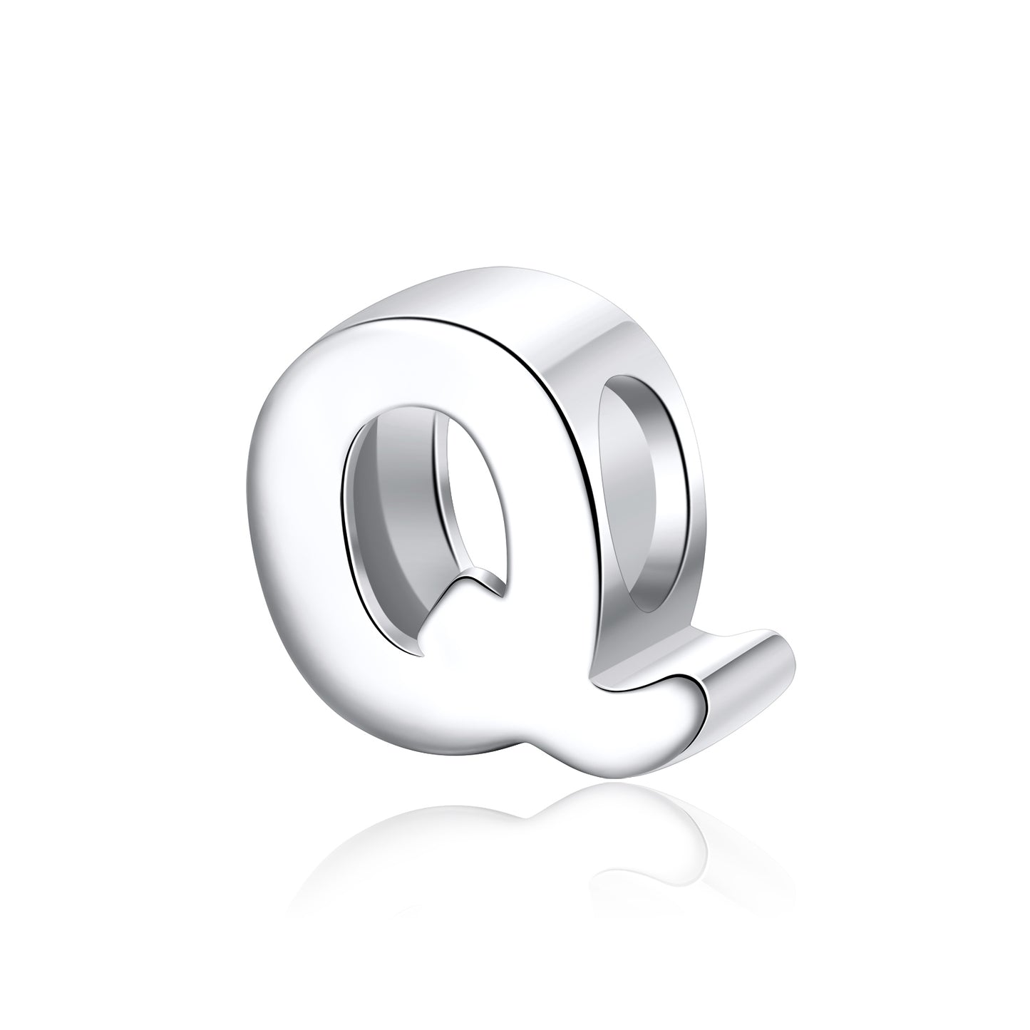 Initial Letter Charms for Women Bracelet Sterling Silver  Ginger Lyne Collection - Q
