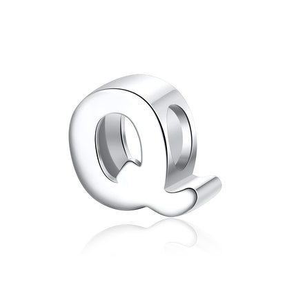 Initial Letter Charms for Women Bracelet Sterling Silver  Ginger Lyne Collection - Q