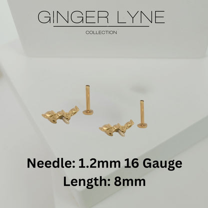MarquiseCZFlatBackEarringsforCartilageHelixTragusLobeGoldPlatedSterlingSilver1pairbyGingerLyne_Gold-5