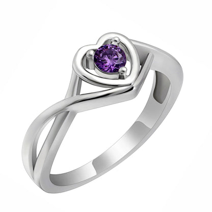 FebruaryBirthstonePurpleHeartCZPromiseRingforWomenSize7SterlingSilverEngagementGiftbyGingerLyne_February-Purple-1