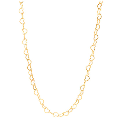 HeartLinkChainNecklaceforWomen20Inch18KGoldPVDPlatedStainlessSteelGingerLyne_Gold-1