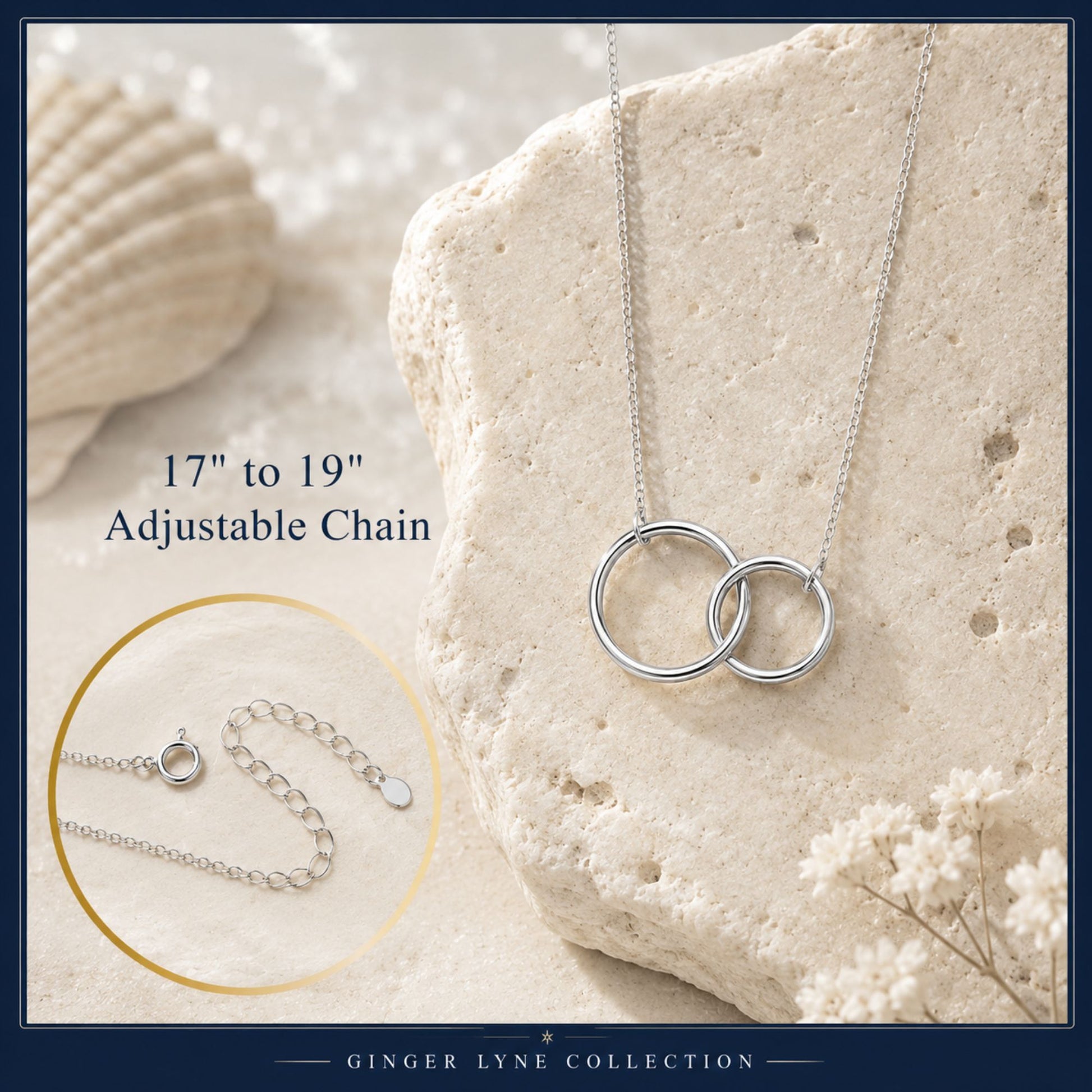 LinkedCirclesPendantNecklaceforWomen18-20",SterlingSilverGingerLyneCollection_Silver-5