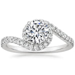 Load image into Gallery viewer, Johanna Engagement Ring Solitaire Halo Sterling Silver Women Ginger Lyne Collection - 5
