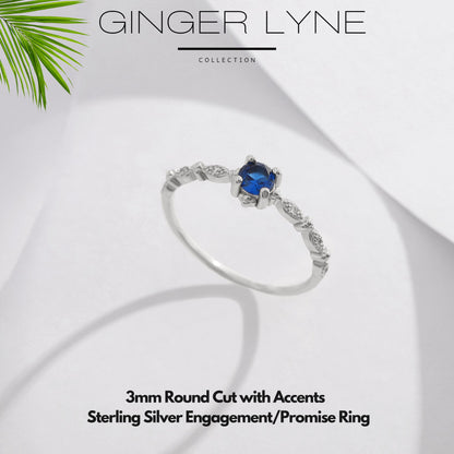ThaliaBirthstoneEngagementRingSterlingSilverCzWomenGingerLyneCollection_Blue-Silver-4