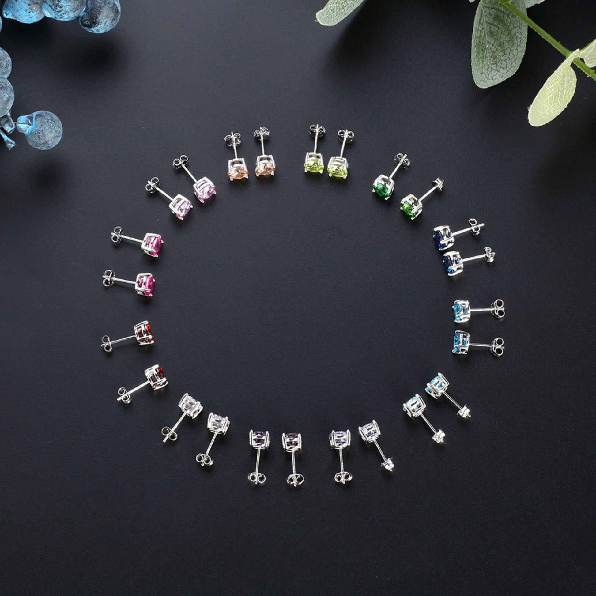 BirthstoneEarringsforWomenSolitaireRoundCubicZirconiaSterlingSilverGingerLyneCollection_April-5