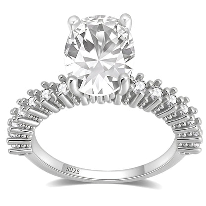 OvalEngagementRingforWomen2.54CtCubicZirconiaSterlingSilverBellariabyGingerLyne_WG-Silver-1