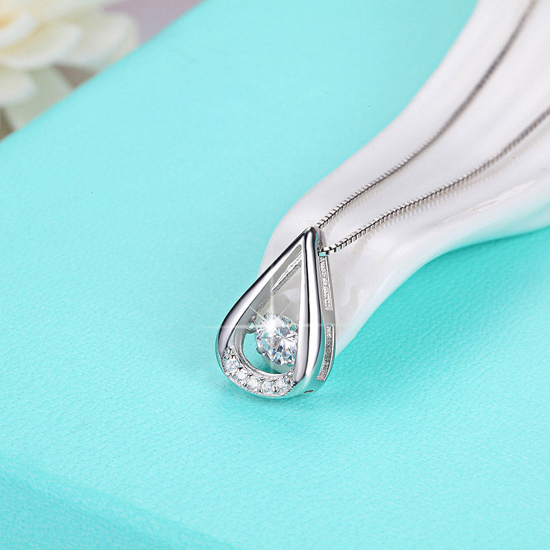OvalNecklaceforWomanSterlingSilverPendantandChainSwingStoneGingerLyneCollection_Style40-4