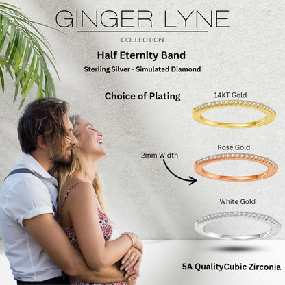 ThinWeddingBandforWomenSterlingSilverCZAnniversaryHalfEternityBandStackablebyGingerLyne_Silver-6