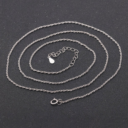 Rope Chain Womens Mens 24 Inch Sterling Silver 1mm Width Ginger Lyne Collection