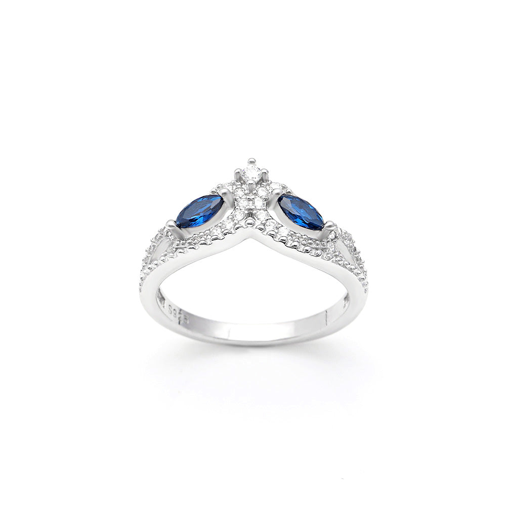 AnsleyAnniversaryRingSterlingSilverBlueCubicZirconiaGingerLyneCollection_Blue-4