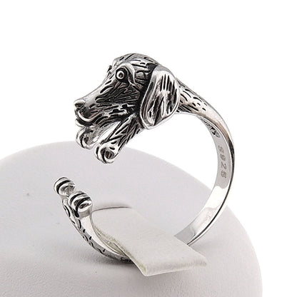 DachshundWeinerDogSterlingSilverWomenWrapRingAdjustableGingerLyneCollection_silver-3