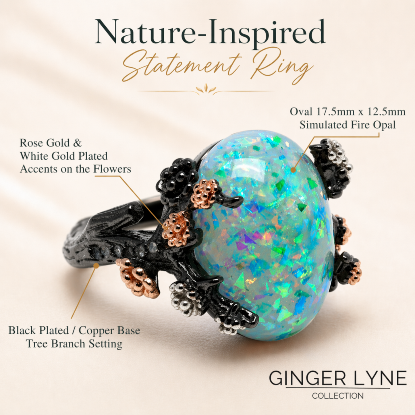 HenriettaBlackTreeBranchGothicInspiredFireOpalEngagementRingforWomenbyGingerLyne_Green-4