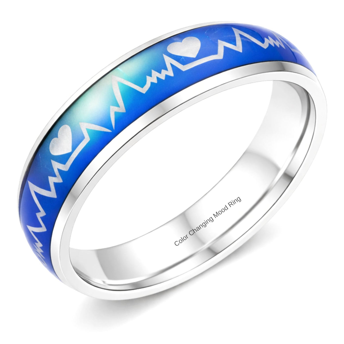 HeartbeatMoodRingWeddingBandforWomenorMen6mmStainlessSteelGingerLyneCollection_Silver-1