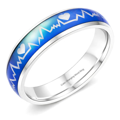 HeartbeatMoodRingWeddingBandforWomenorMen6mmStainlessSteelGingerLyneCollection_Silver-1