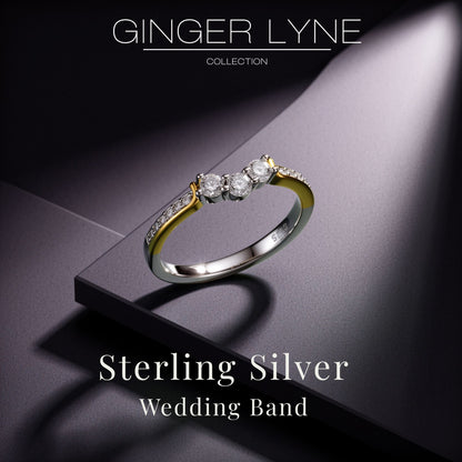 PadenAnniversaryBandRingRoseSterlingSilverWomensGingerLyneCollection_BandOnly,10-2