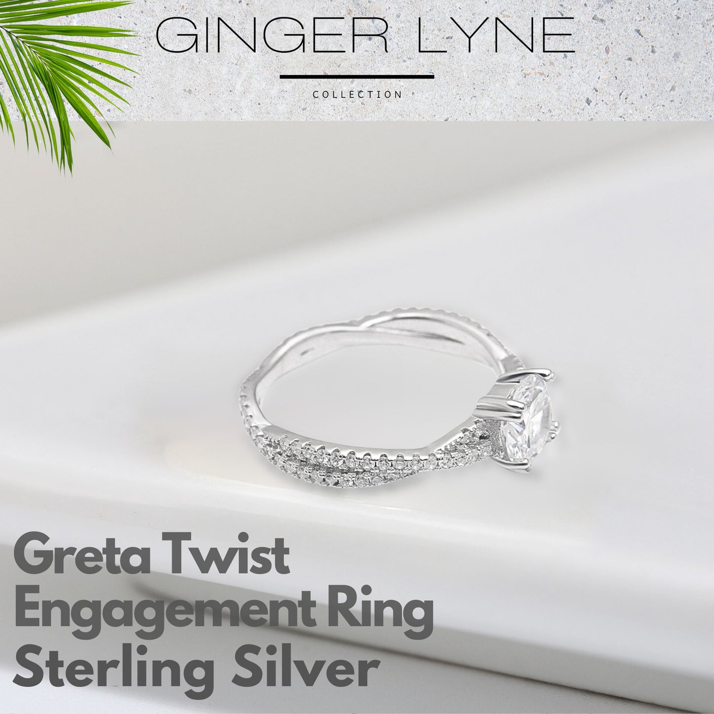 GretaEngagementRingSterlingSilverTwistClearCzWomenGingerLyneCollection_Silver-3