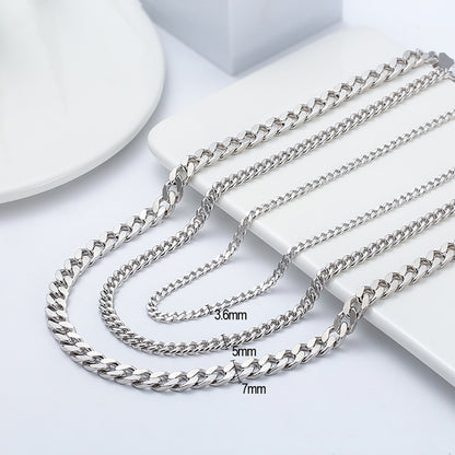 Miami Cuban Link Chain Necklace Men Women 18  Italian Sterling Silver 5mm Ginger Lyne Collection