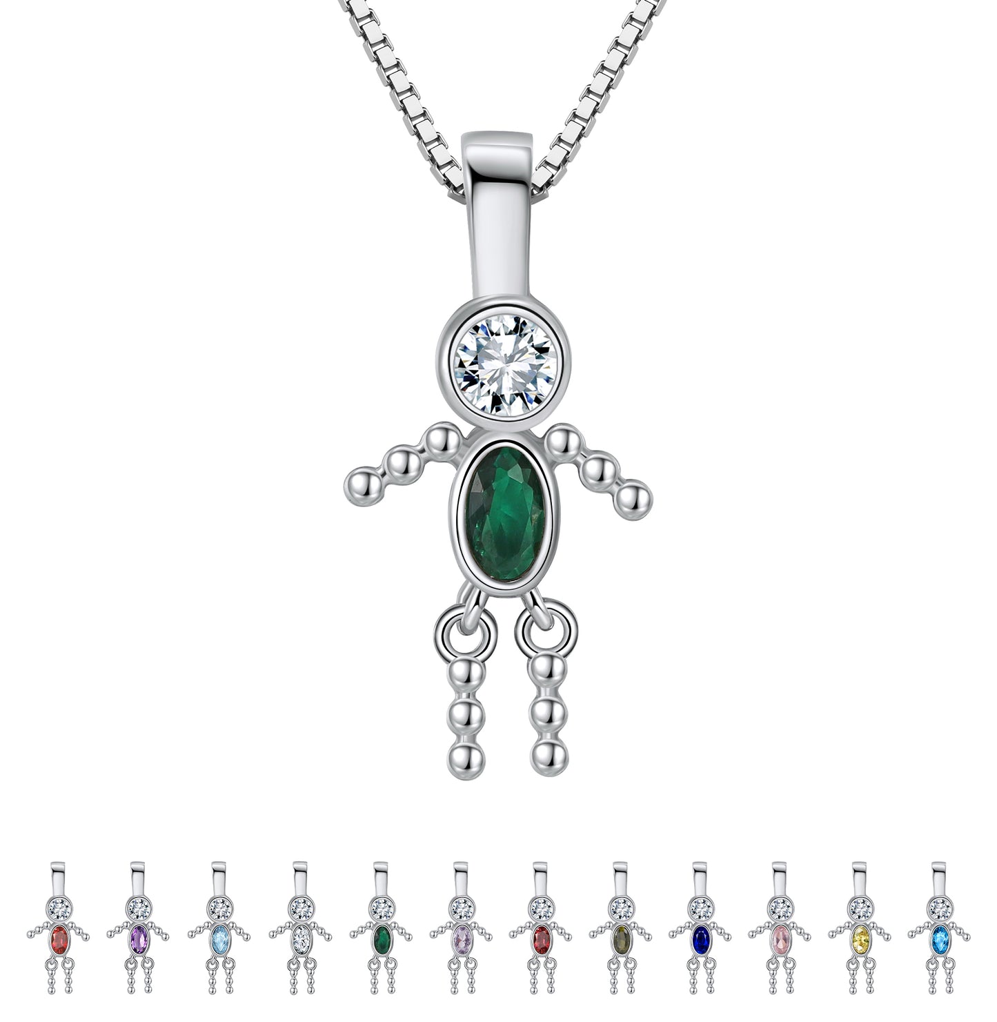 BirthstonePendantNecklaceforBoyMomorGrandmabyGingerLyneSterlingSilverCZFamilyBirthdayCharm_BoyMay-1