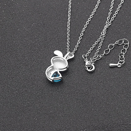 Sister Greeting Card Sterling Silver Bunny Love Necklace Girls Ginger Lyne Collection