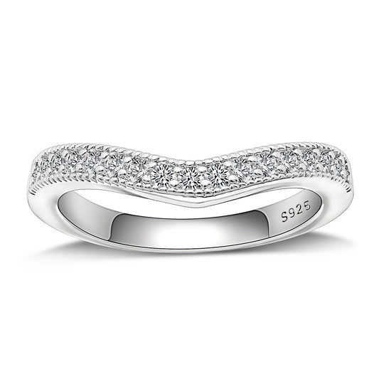 Julieanna Anniversary Band Ring Sterling Silver Cz Womens Ginger Lyne Collection - 10