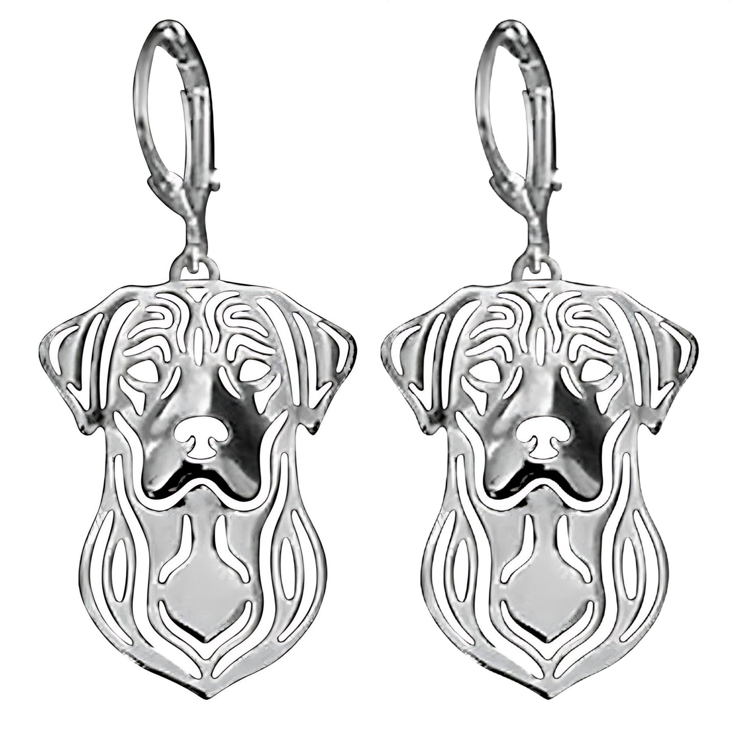 Labrador Retriever Lab Dog Necklace Sterling Silver Womens Ginger Lyne Collection - Earrings