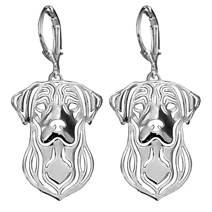 Labrador Retriever Lab Dog Necklace Sterling Silver Womens Ginger Lyne Collection - Earrings