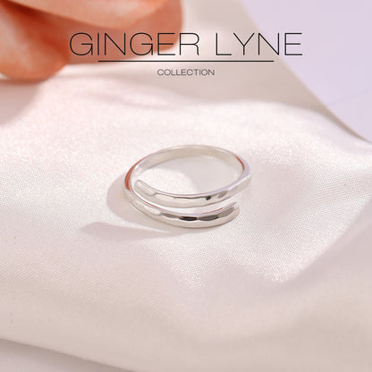 HadleyAdjustableWrapRingforWomenResizableHammeredSterlingSilverWeddingBand_Silver-2