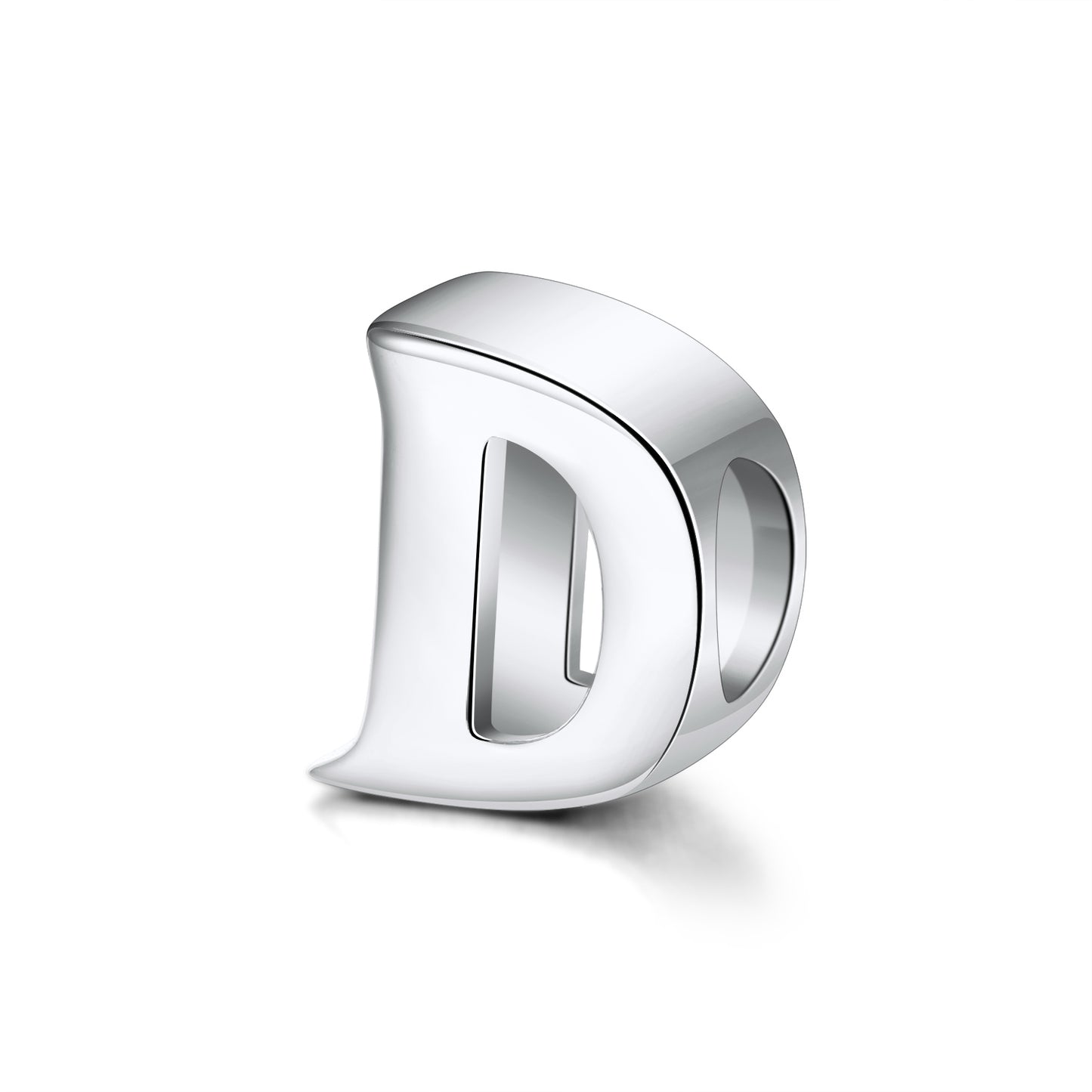 Initial Letter Charms for Women Bracelet Sterling Silver  Ginger Lyne Collection - D