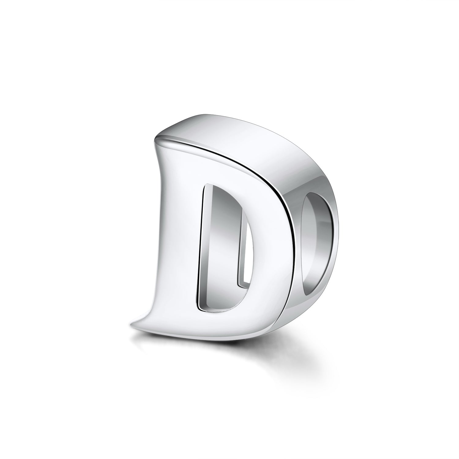 Initial Letter Charms for Women Bracelet Sterling Silver  Ginger Lyne Collection - D