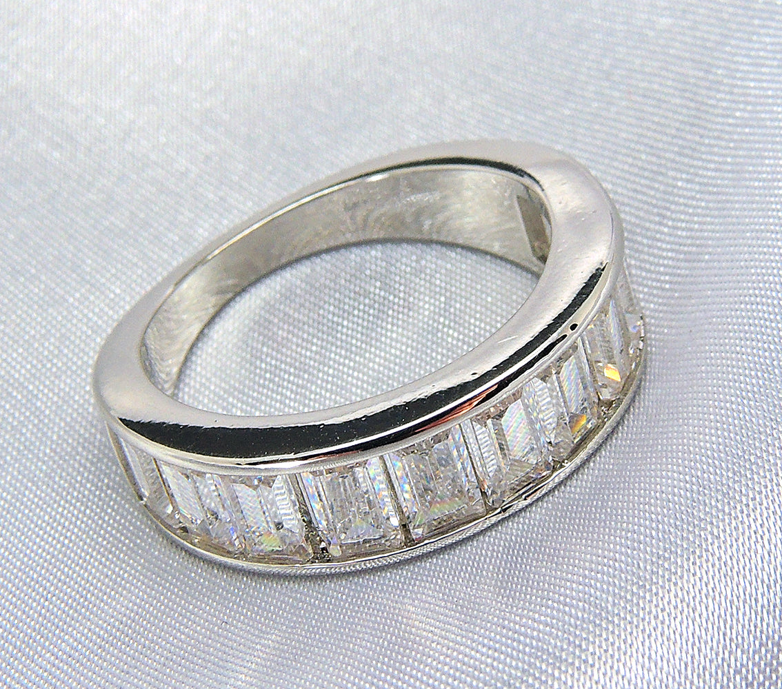 EternityBaguettesAnniversaryWeddingBandRingforWomenGingerLyneCollection_Silver-5