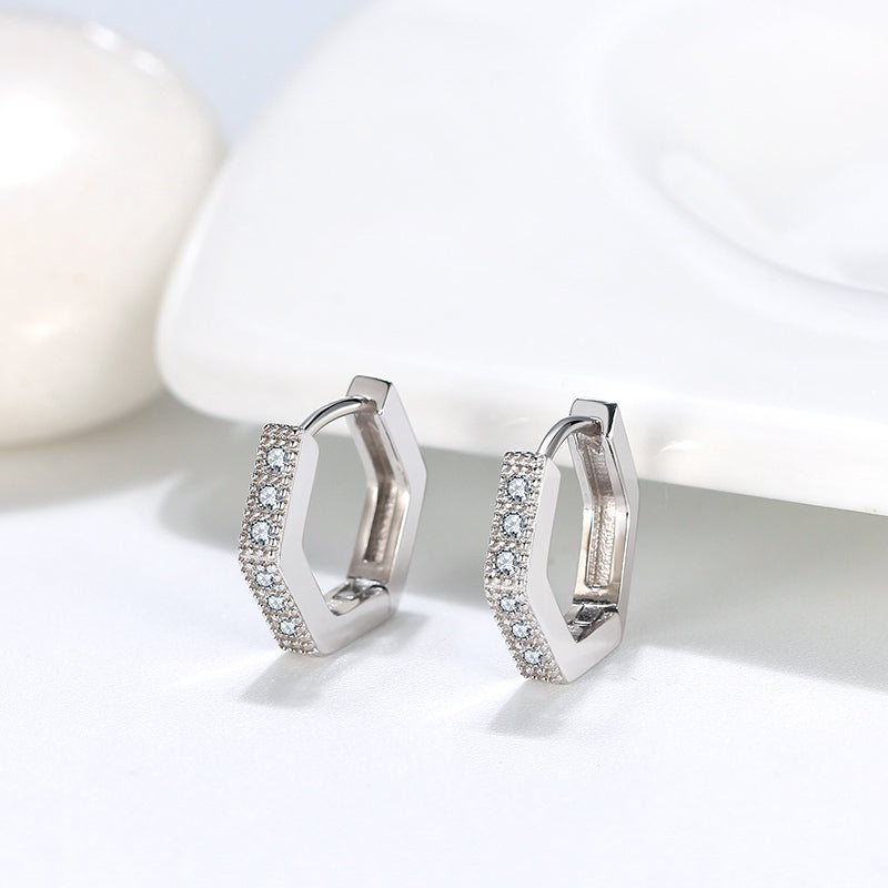 HexagonHoopEarringsforWomenSterlingSilverClearPaveCzGingerLyneCollection_Silver-2