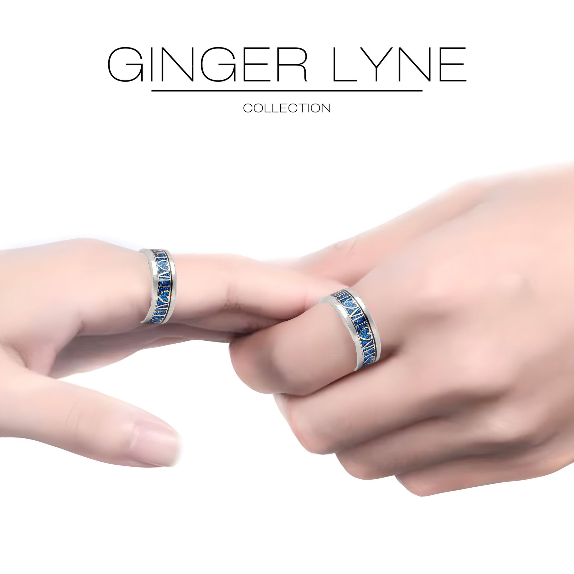 GingerLyneLoveBlueStainlessSteelWeddingBand8mmRingforMenorWomen_Blue-4
