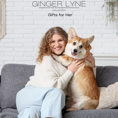 Ginger Lyne Paw Print Earrings for Women Pet Dog or Cat Lover Stainless Steel Stud - Gold Tone