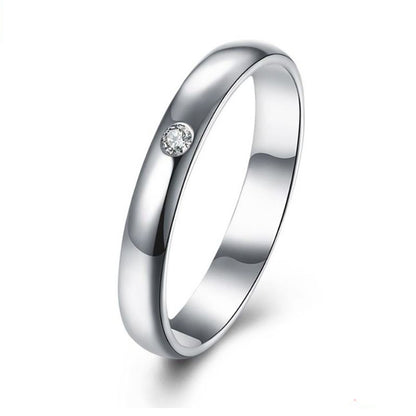 3mm Wedding Band Sterling Silver Women Men Ring Ginger Lyne Collection